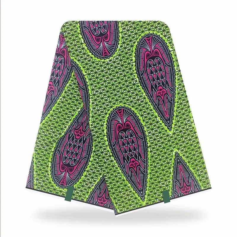 

100% Cotton Print African hollandais Wax Fabric Real Kenet Nigerian Rapper Ankara Batik Wedding Party Fabric Veritable Material