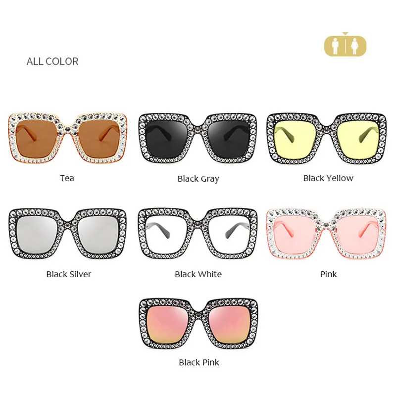 Солнечные очки RBRARE в большой оправе с защитой от бриллиантов женские Квадратные