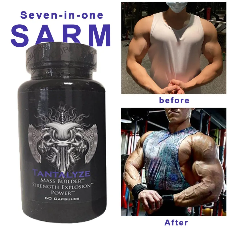 Seven-in-one SARM MK-2866+S-23+RAD-140 Fitness workout bulk Improve muscle pump dimension power strengthening 60caps/bottle