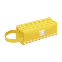 color large capacity pencil case bag canvas stationery bag school office supplies stationery storage bag stationery