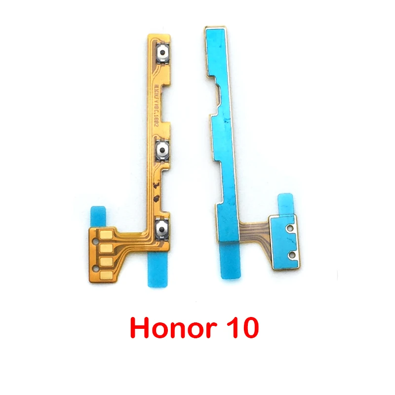 Honor 10 Для huawei honor 4C Pro 7S 6X 7X/6 7 plus/8 9 lite/honor 10/P Smart power On Off Key громкость вверх-вниз гибкий кабель боковой кнопки кабель - Цвет: Honor 10