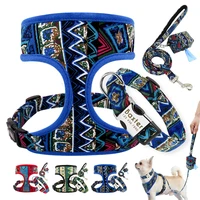 personalized dog collar leash harness poop bag holder portable custom small medium large pet collars printed for dogs cat puppy