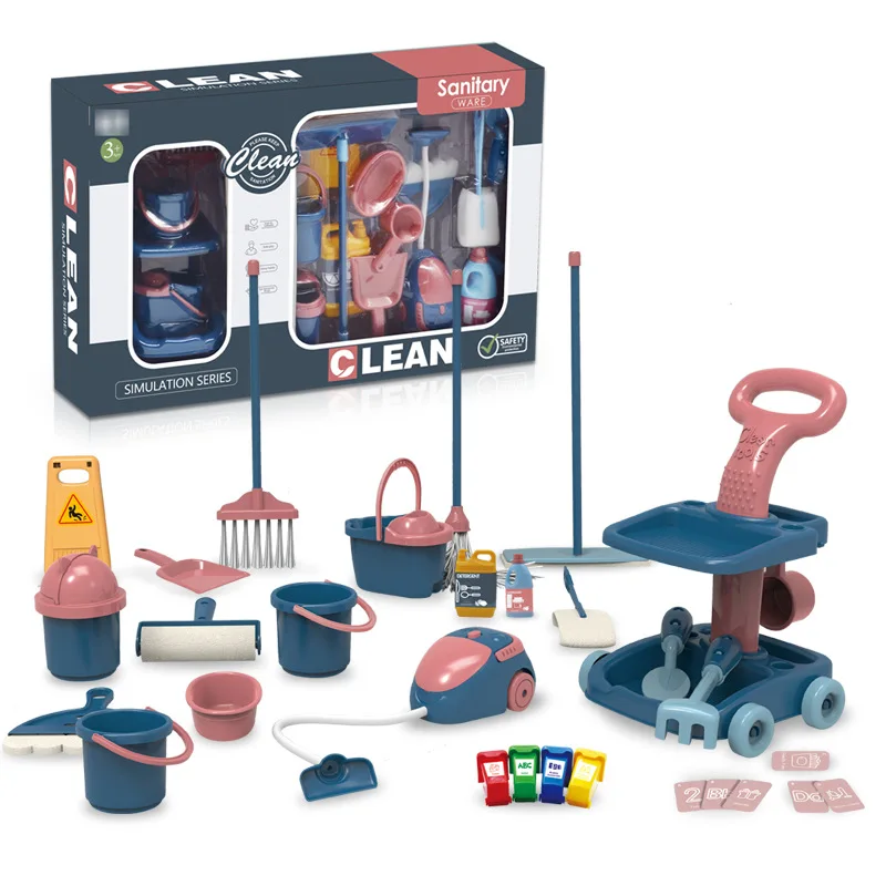

Имитация швабры, метлы, санитарные игрушки, набор игрушек для уборки и уборки детского дома