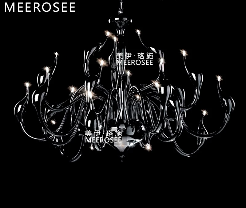 Современная люстра лампа освещение романтическая черная лебедь Подвесная