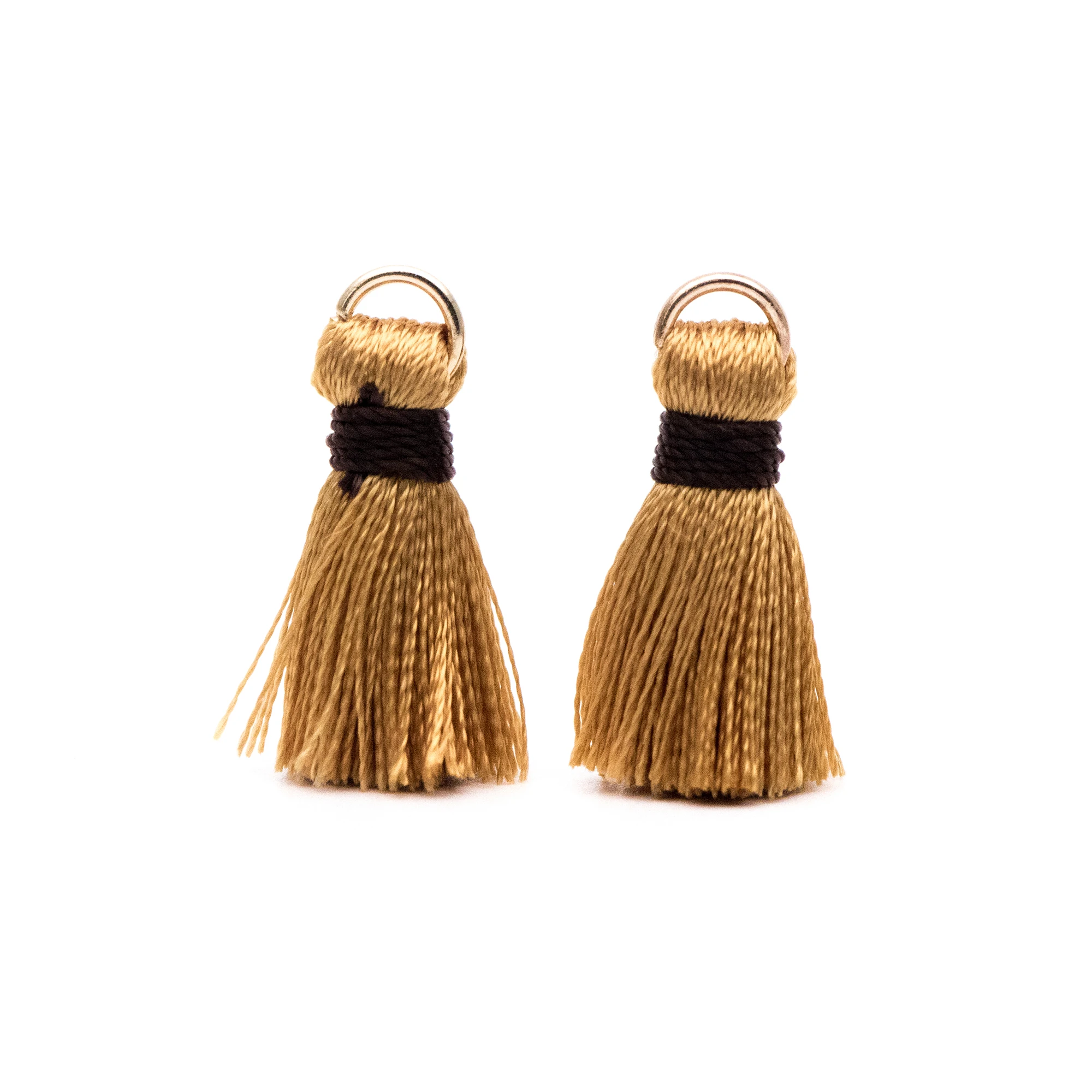 10 шт. шелковые кисточки оптом маленькие подвески с кисточками 24 мм желтый топаз