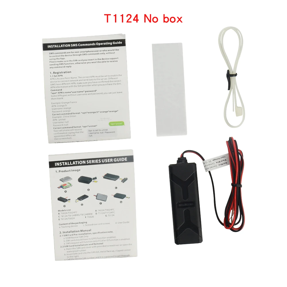 No box T1124 трекер автомобиля локатор реального времени gps Gsm Gprs Sms для мотоцикла желе электрический автомобиль грузовик gps отслеживание платформы отслеживания - Цвет: No box