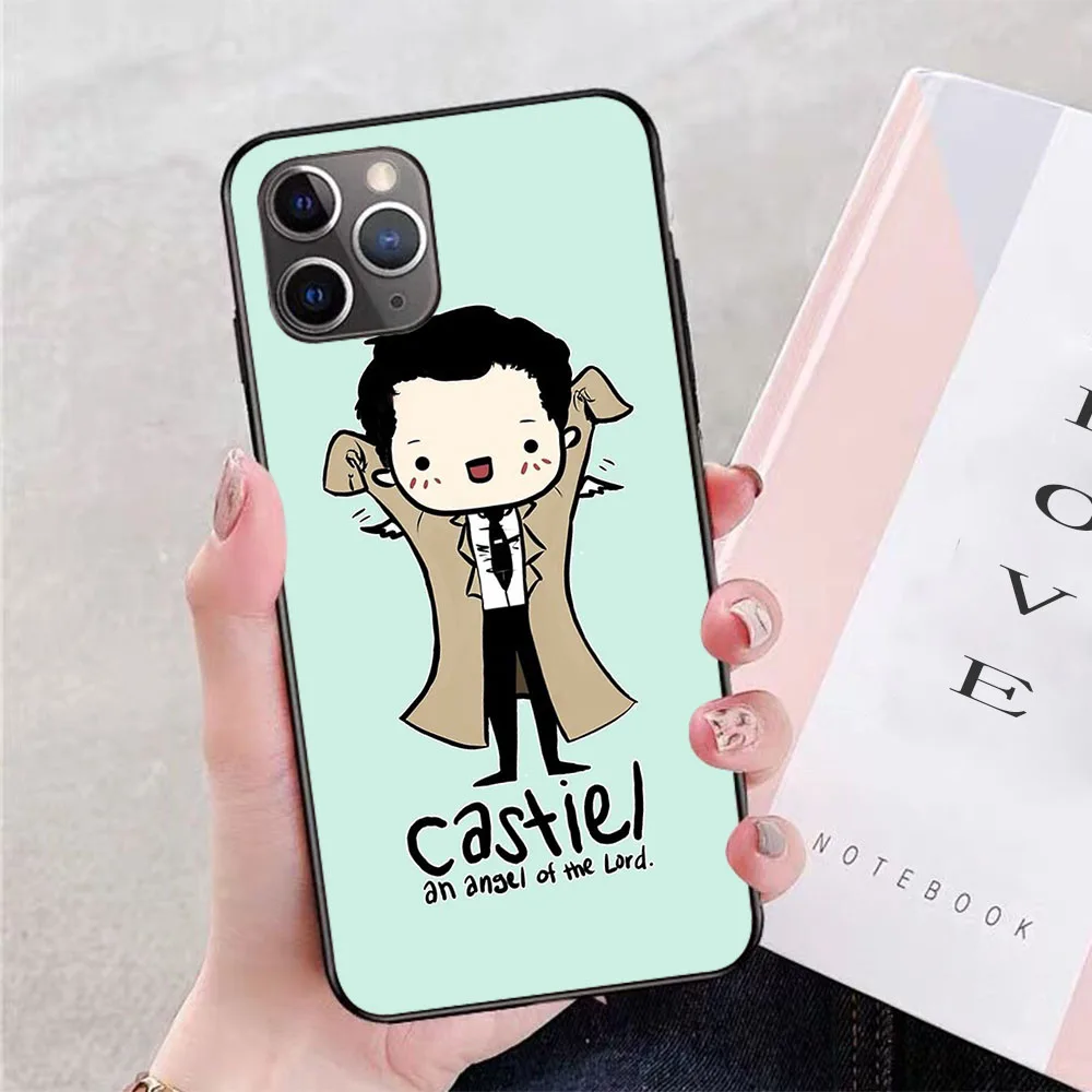 

Castiel Angel of the Lord soft TPU border phone case for iphone 11PRO 11PROMAX 11 X XS XR XSMAX 6 plus 7 7plus 8 8plus cover