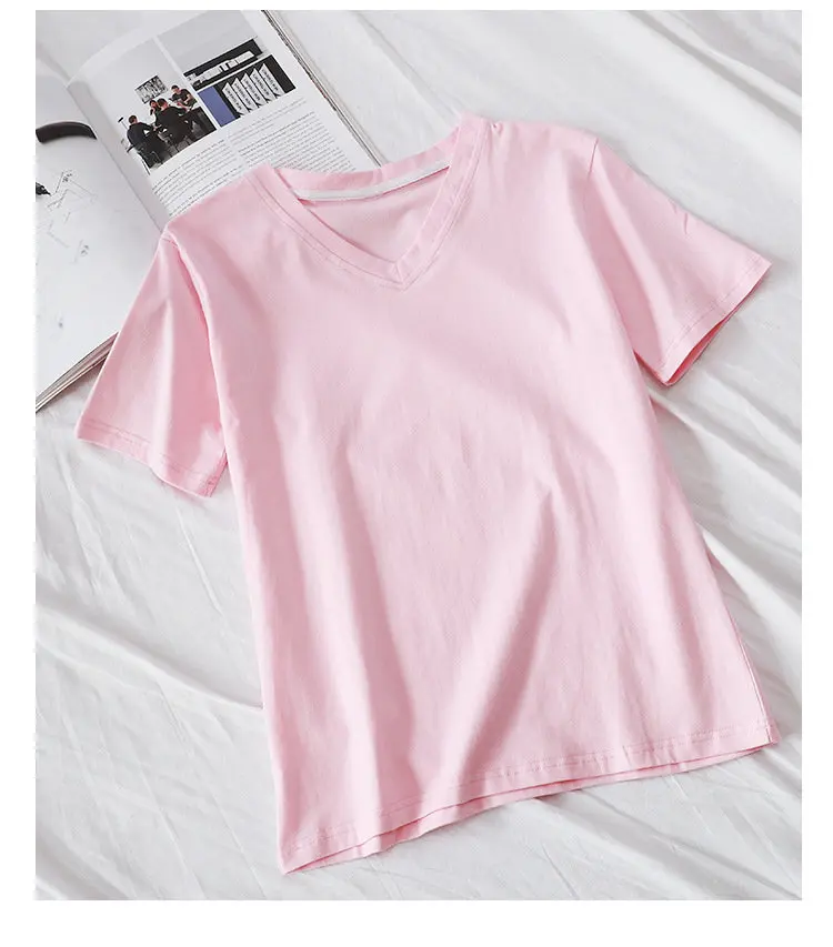 

New High quality fashion casual breathable women's short sleeve soft T-shirt