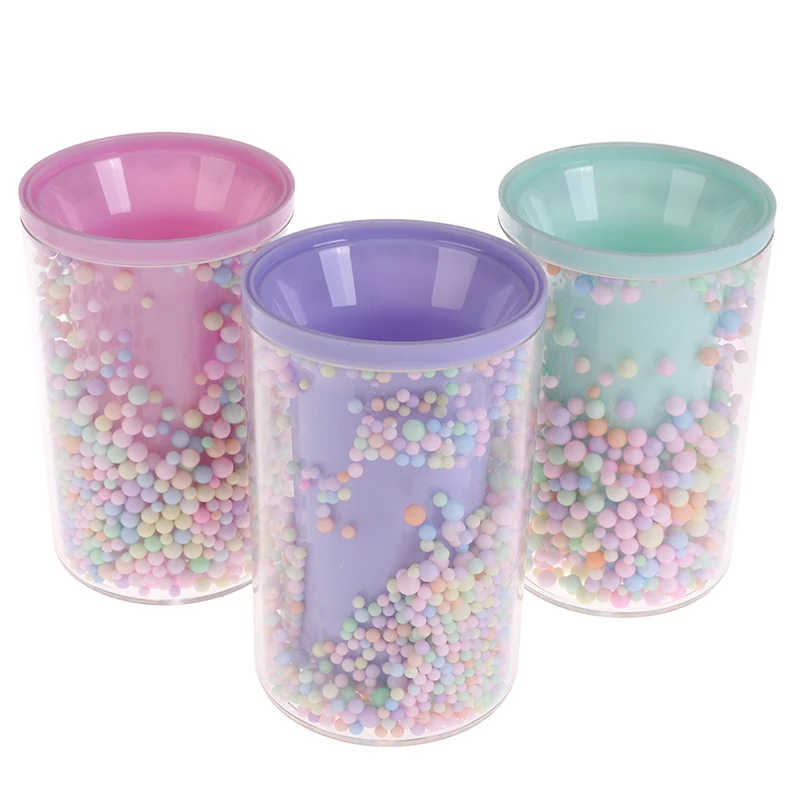 

Rounded Shape Pencil Case Cute Pink Transparent Pen Holder Large Capacity Storage Box For School Stationery Box