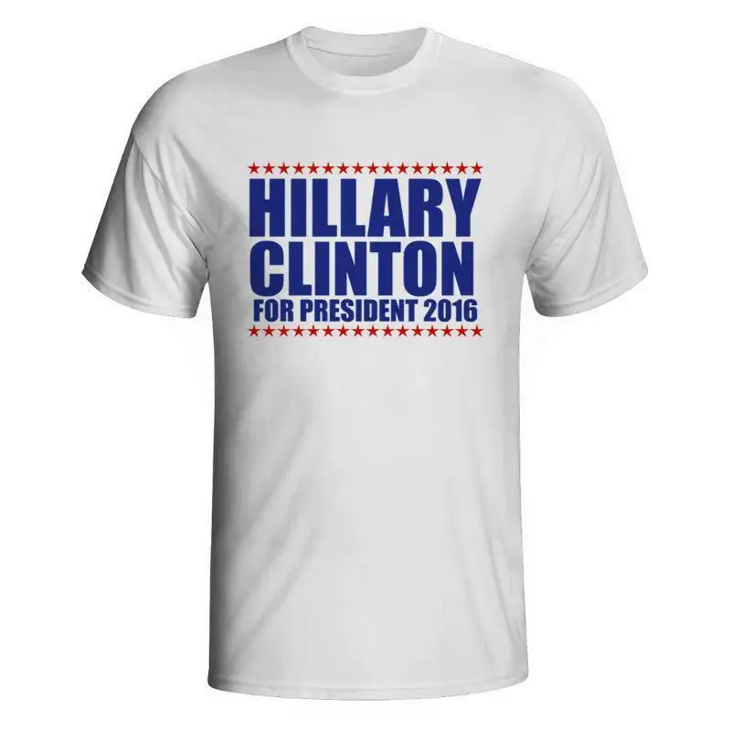 Клинтон президент 2016 американская футболка с политическим слоганом Поддержка