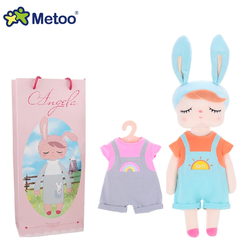 Metoo новейшее одевание кукол плюш и чучело милый кролик милые животные для детей