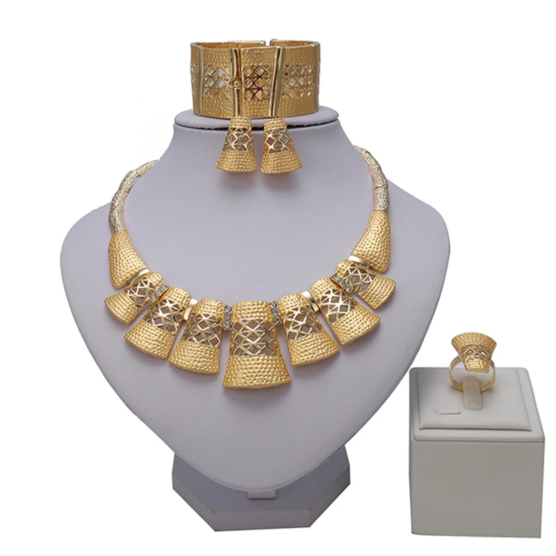 

ZuoDi Exquisite Dubai Gold Designer Jewelry Set Nigerian Wedding accessories jewelry set African Beads woman costume Jewelry Set