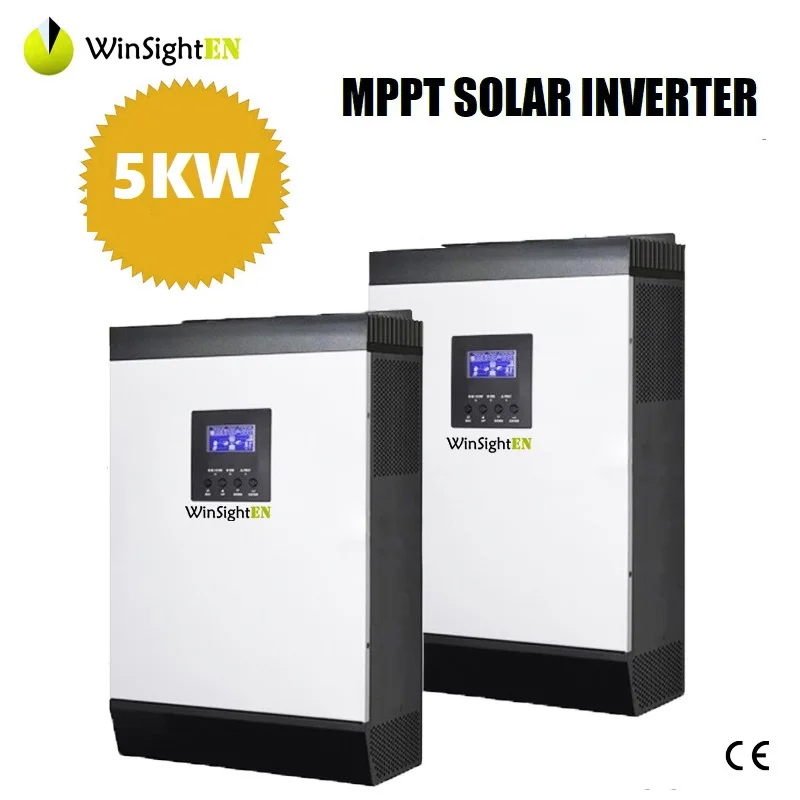 5000VA 5000W солнечных батарей по ограничению на использование опасных материалов в производстве электрического и электронного оборудования Синусоидальная волна 230VAC Встроенный со слежением за максимальной точкой мощности 48V Солнечный контроллер заряда