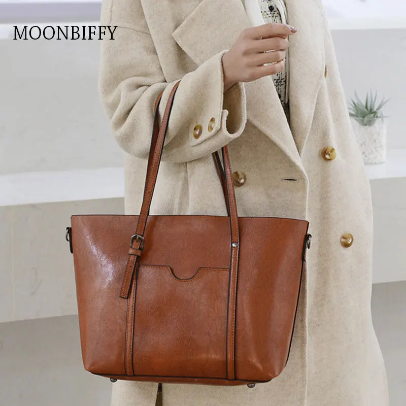 

Genuine Leather Bags For Women Fashion Shoulder Bags Large Capacity Pattern Handbags Crossbody Bags Female Messenger Bags