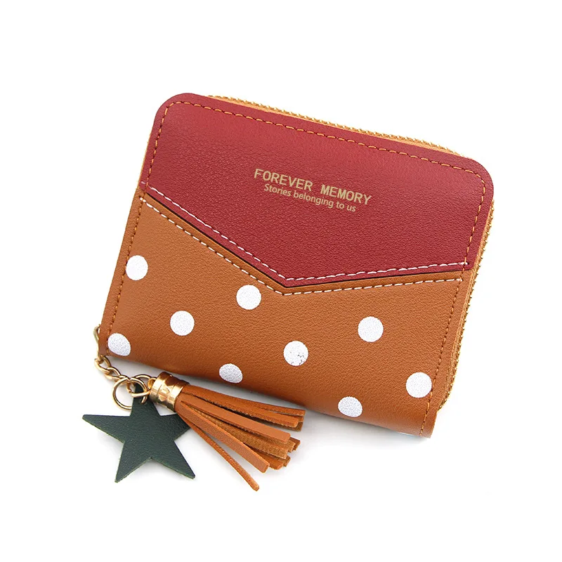 Freeshipping 2020 new Korean version of women's wallet short slicing simple money clip zipper little girl zero card bag | Багаж и