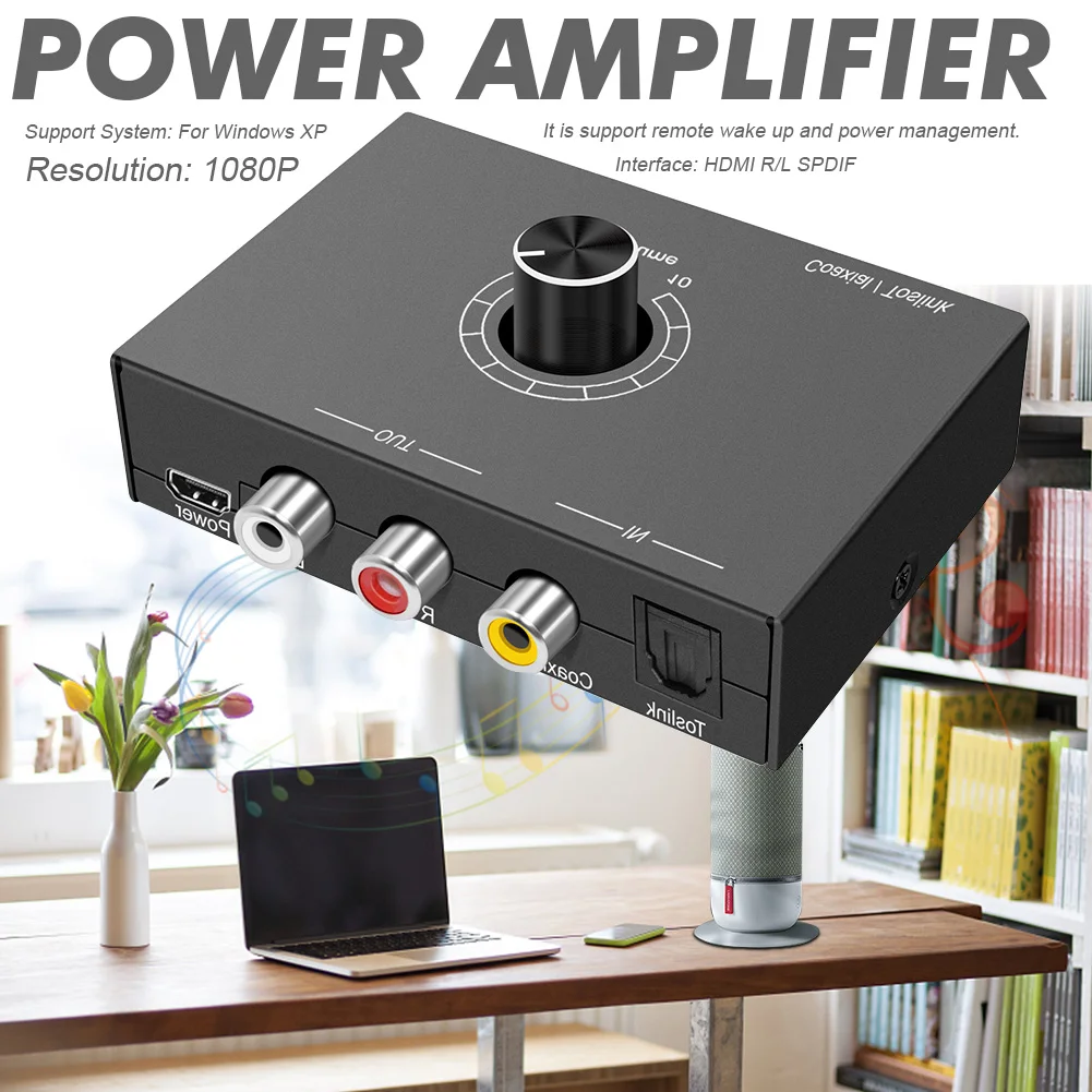 

Amp Audio Receiver Stereo Mini Portable USB Input Volume Adjustment Digital To Analog Iron Electronic Power Amplifier 3.5mm