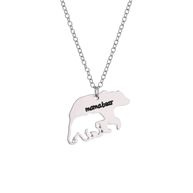 Ожерелье в виде медведя YouZi из Европы и США сопровождающегося большим медведем -