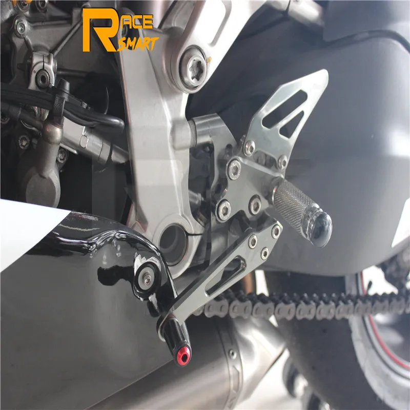 Для DUCATI 1199 Superleggera 2012 2017 мотоцикла CNC Регулируемая подставка для ног задние