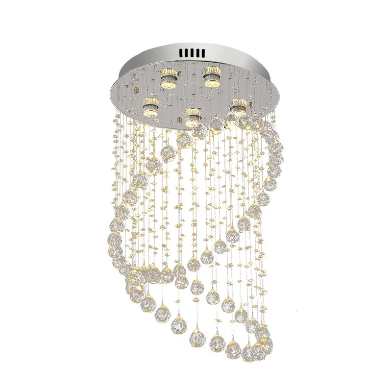 

Люстра в стиле лофт Royal Europe с 5 лампами GU10, классические светильники с кристаллами для спальни, отеля, лобби, ресторана, гостиной, кухни