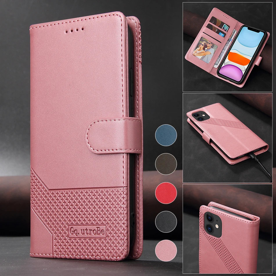 

Wallet Style Anti-drop Leather Case For OPPO A15 A15S A52 A72 A92 A53 A53S A93 A54 A74 A94 4G Realme 8 C11 C12 C15 C20 C21 Cover