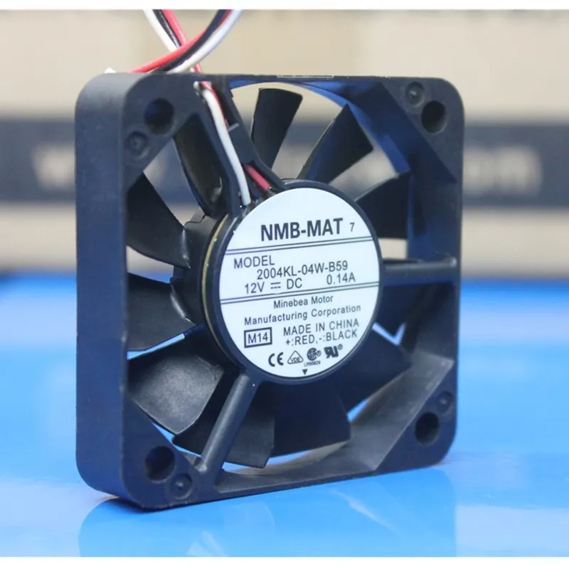 Новый NMB-MAT 50 мм 2004KL-04W-B59 два шариковых подшипника DC 12 В 0.14A 5010 50*50*10 вентилятор