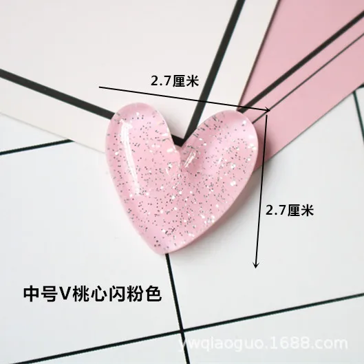 8 шт./компл. наклейка на чехол для мобильного телефона в виде сердца из материала