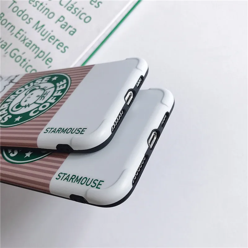 Милый чехол для телефона с рисунком кофе iPhone 11 Pro XS Max XR X 7 8 Plus противоударный