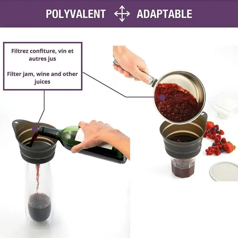 

Kitchen Gadgets, Wine Filters, Wine Filters, Jam Juice Folding Funnels, Wine Filter Filter Funnels, Kitchen Accessories