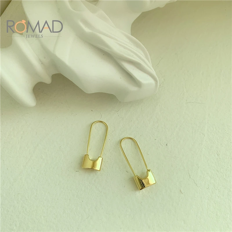 

ROMAD Earrings For Women Chunky Link U Shape Geometric Earrings 2020 Elegant Fashion Jewelry Drop Shipping#