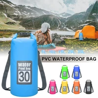 30l waterproof swimming beach rafting bag storage dry bag sack with shoulder straps for canoe kayak rafting fishing floating