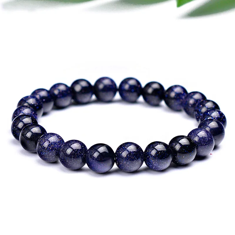 Классический Браслет jinzeyi из натурального синего песка для мужчин и женщин