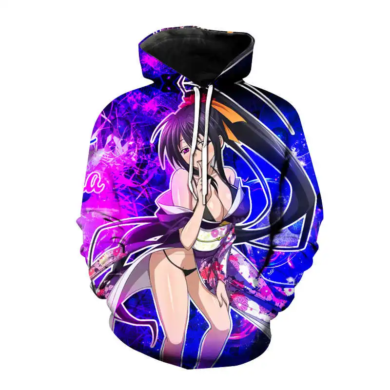 

High School DxD 3D Printed Hoodies Anime Kawaii Sexy Girl Sweatshirt Men Women Fashion Oversized Hoodie Harajuku Pullover Unisex