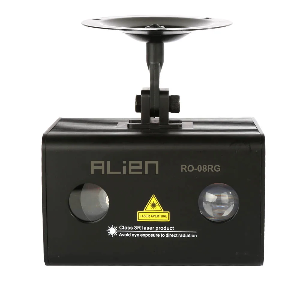 Миниатюрный сценический лазерный проектор ALIEN с 8 узорами полноцветный RGB для