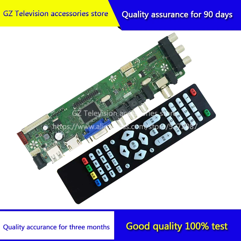 Good quality for SKR.A8/T.V56.A8 T.VST59.A81 with USB double AV V59.A8 LCD LED TV Controller Driver Board work 15-32inch |