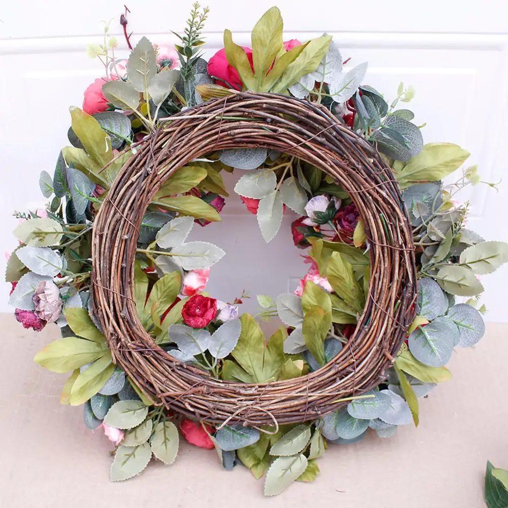 Искусственный венок пиона украшение двери окно день рождения праздник гирлянда