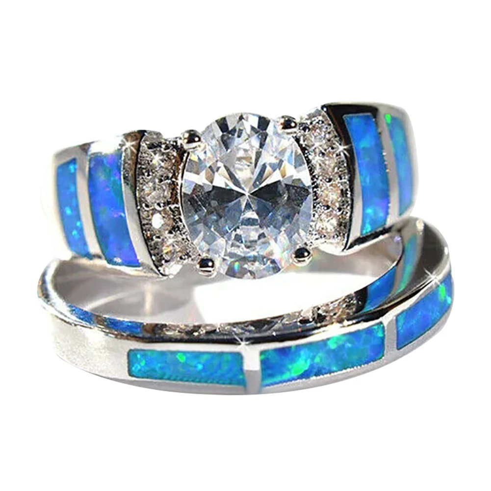 Модное кольцо для пары с драгоценным камнем королевское из стерлингового