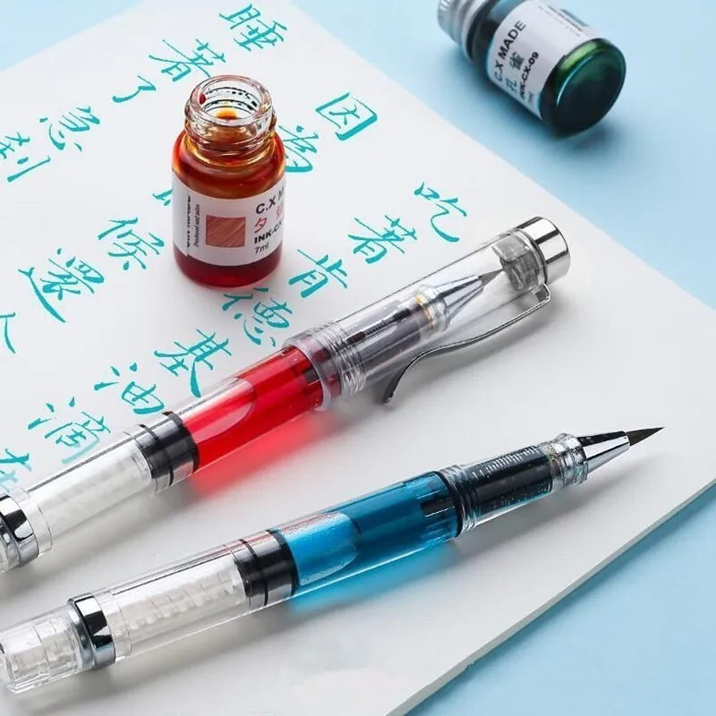 

1 предмет прозрачный кисть каллиграфия перьевая ручка Творческий Студент, рисующего Граффити ручки подарок школьные товары для рукоделия