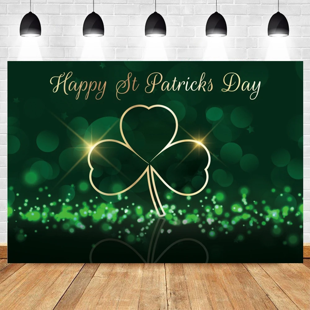 

Фон для портретной фотосъемки с изображением клевера на День Св. Патрика