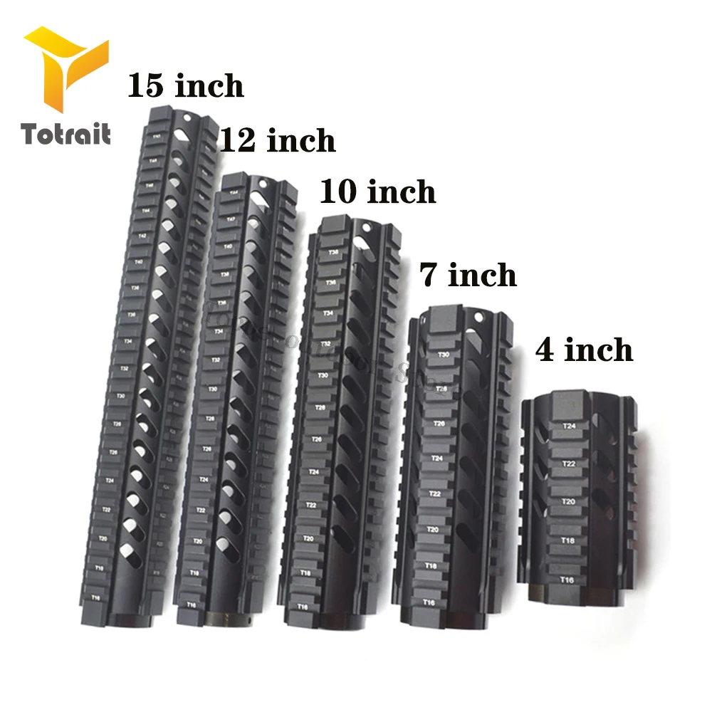 TOtrait Тактический 4 7 10 12 15 дюймов Бесплатная поплавок четырехъядерный поручень.