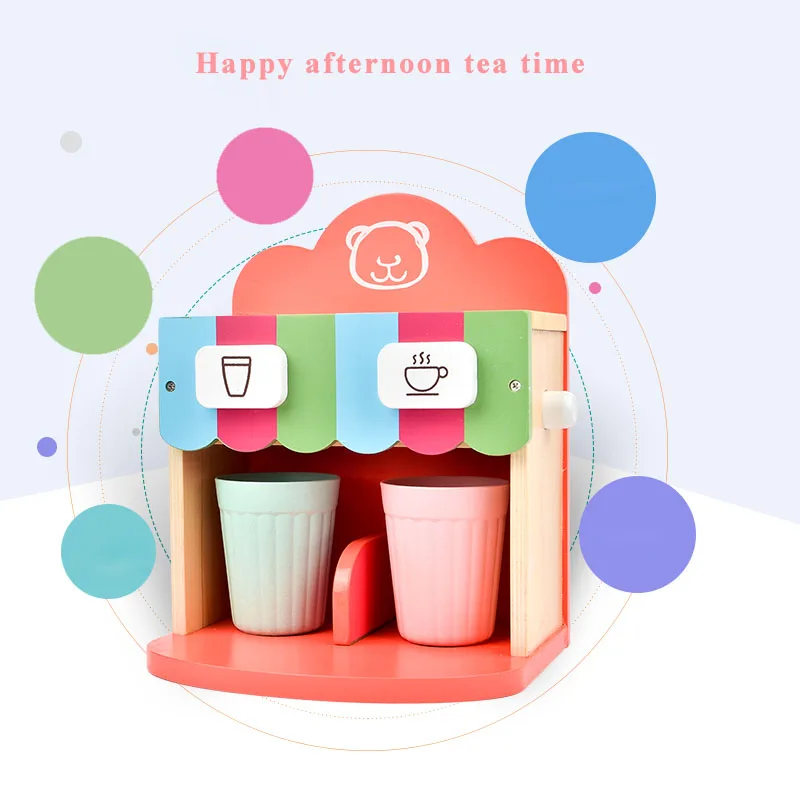 Игрушка Woo деревянная кофеварка послеобеденный чай кухонные игрушки детские