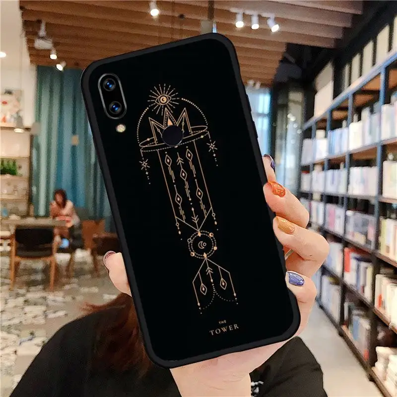 

Tarot Cards Tattoo Phone Case For xiaomi redmi note 10 9 9s 8 8t 7 pro max mi note 10 lite pro coque