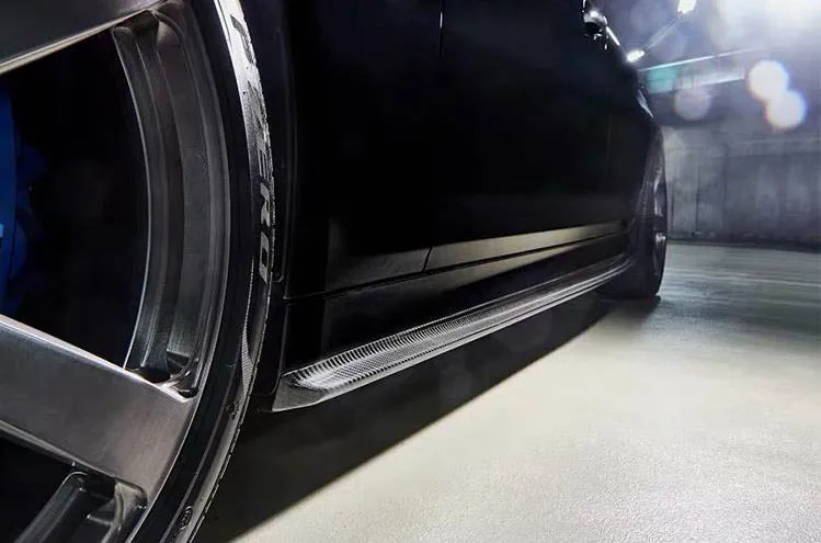 Углеродного волокна сторона юбки двери фартуки для BMW 5 серии F90 M5 G30 M-SPORT 2018 2019