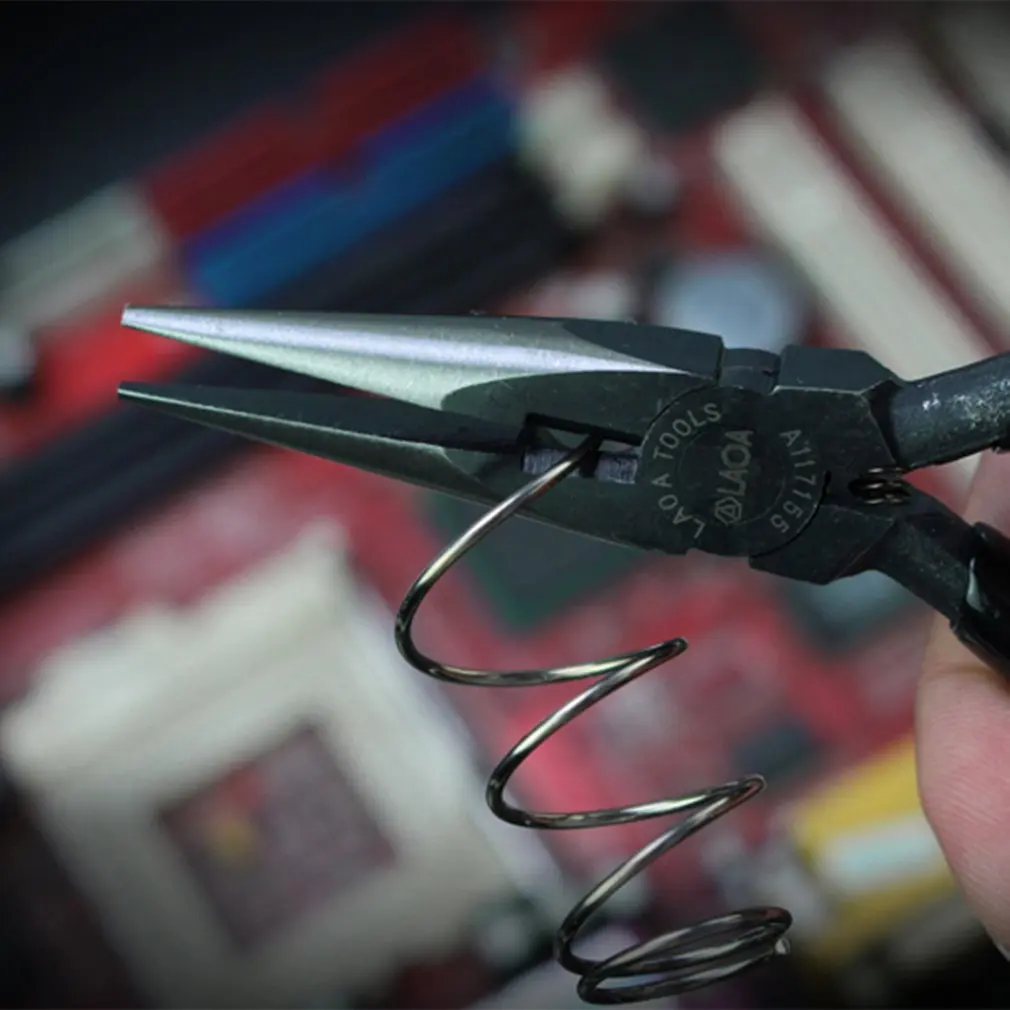 LAOA 5 дюймовый провод резак длинный нос Сторона Snips кусачки мини диагональные плоскогубцы для рыболовный трос резка ручные инструменты Прямая