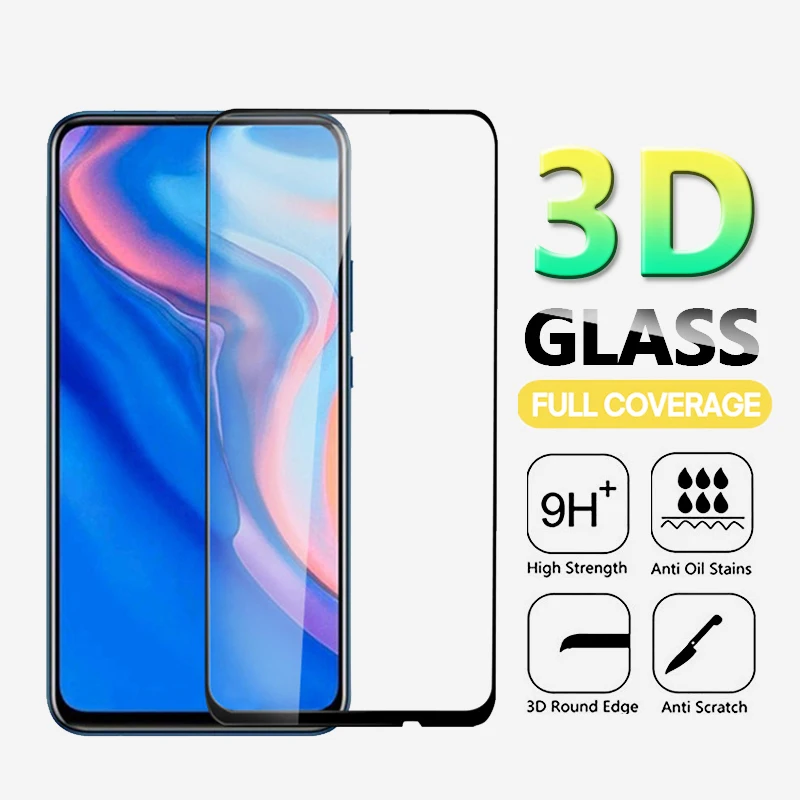 Закаленное 3D стекло для Huawei Y9 Prime 2019 Защита экрана Защитное STK L21 L22 LX3|Защитные