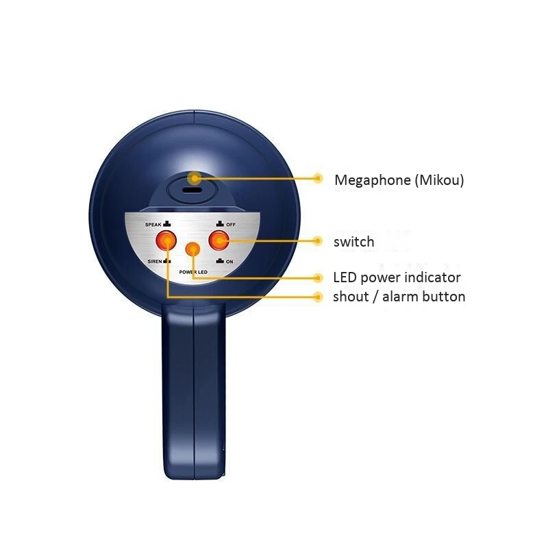 Ролевая игрушка-колонка полицейский мегафон на батарейках Косплей-набор для