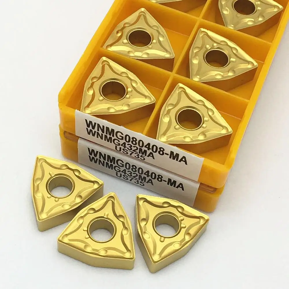 

Carbide insert WNMG080408 MA VP15TF UE6020 US735 External turning tool Metal lathe tool CNC turning insert cutting tool