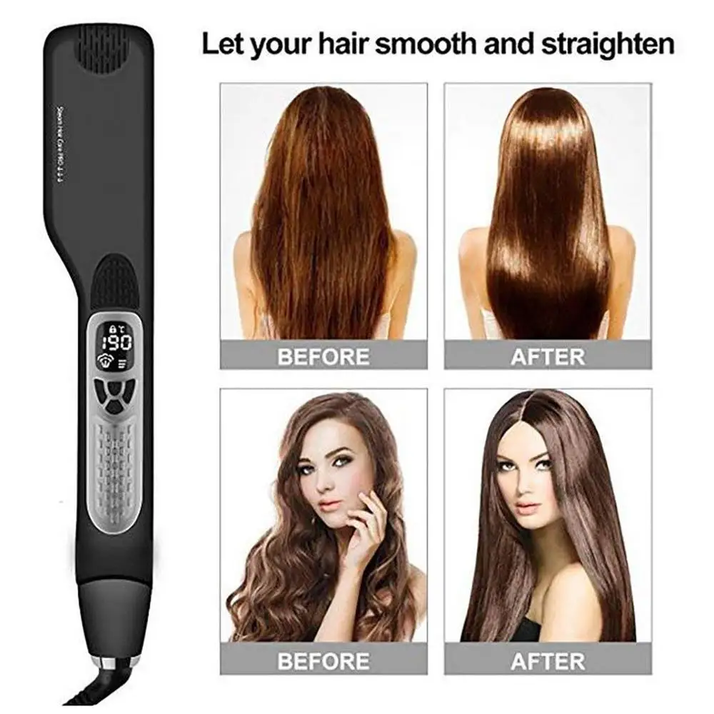 

new steam straightener Professional Keratin hair straighteners Heating Curling Flat iron hair care irons dropshipping
