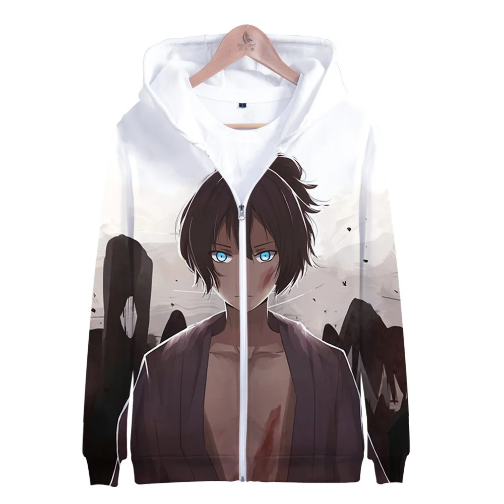 Костюм косплея Japan Anime Noragami: Ято, Ики Хиёри, Юкине, Эбису, Кофуку, Бисамон, Нора, Унисекс, 3D-худи с молнией и капюшоном.