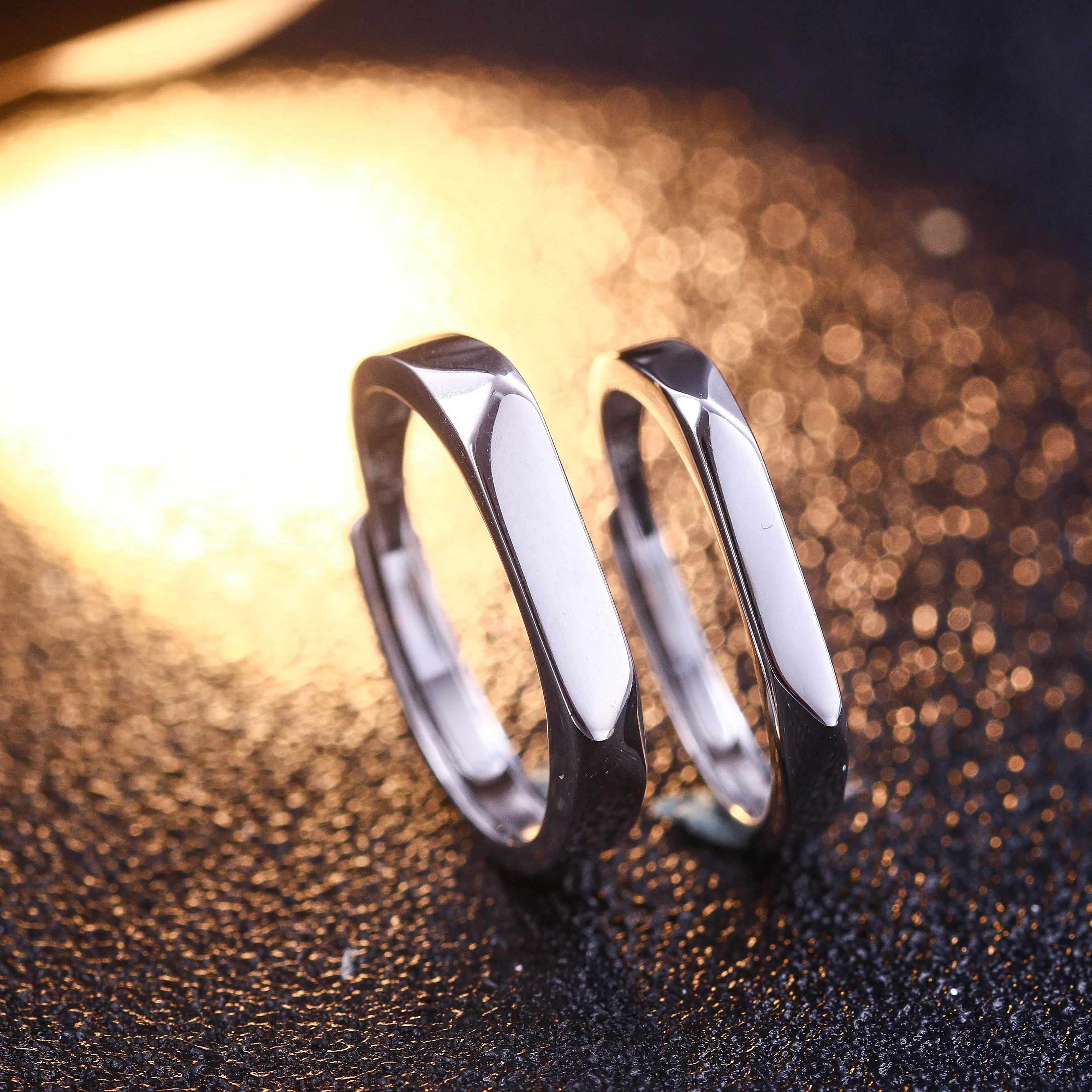 

Модные свадебные кольца для пар, 100% Настоящее 925 пробы, серебряные кольца, циркониевое кольцо, ювелирное изделие, годовщина влюблённых, коль...