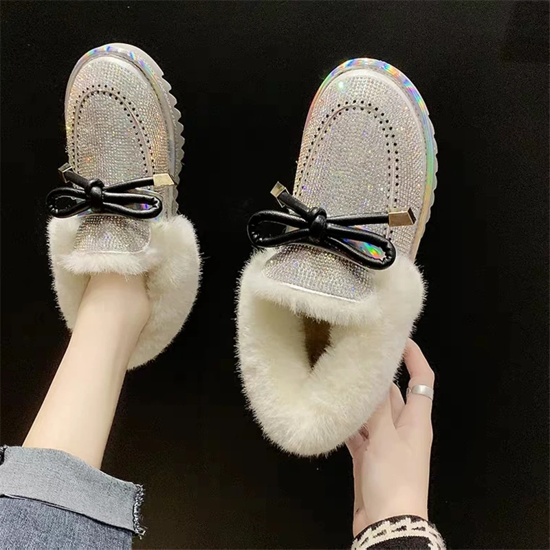 Короткая Труба зимние ботинки для женщин коллекция 2019 года Сезон Зима Новинка